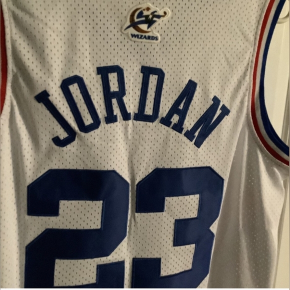 Michael Jordan 2003 NBA Throwback All Star Game Jersey Men XL Washington Wizards - Picture 13 of 14